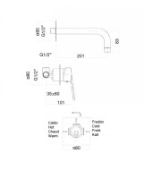 Смеситель для раковины Webert Sax Evolution SE830606740 Белый матовый встраиваемый