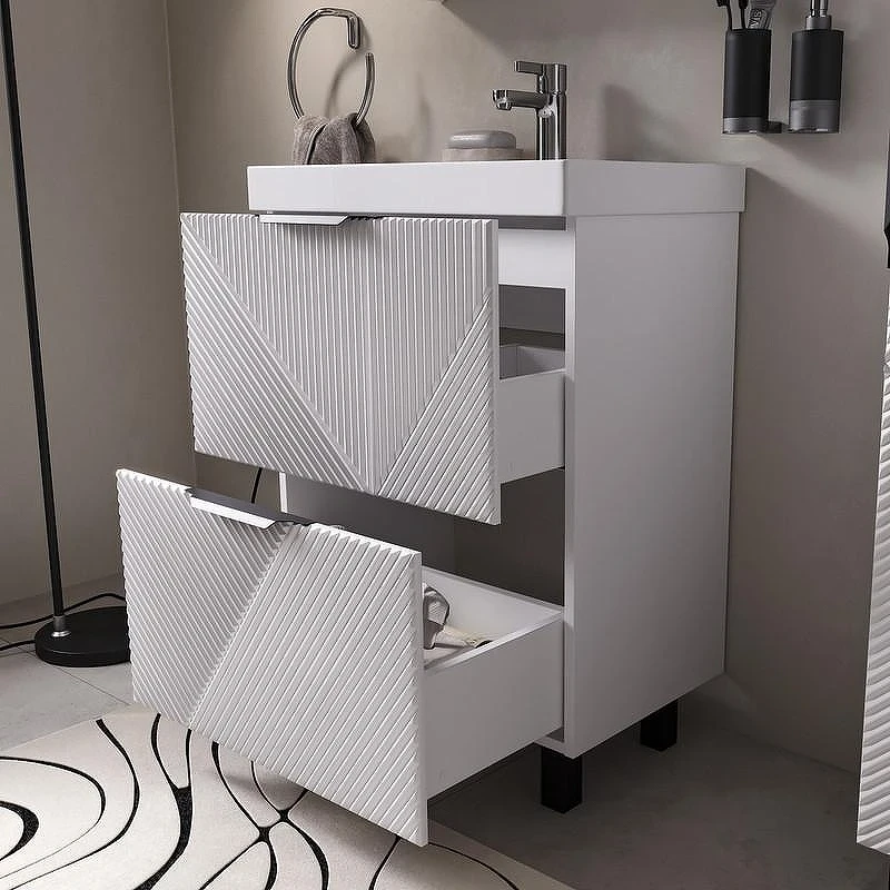 Тумба под раковину Volna Geometry 60 tnGEOMETRY60.2Y-01 цвет Белый