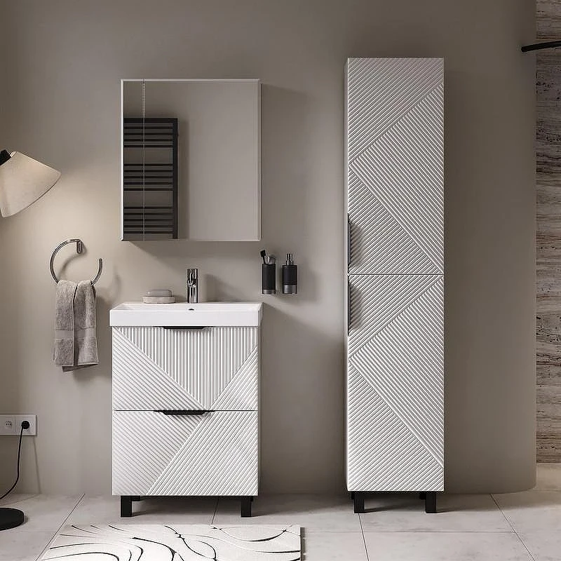 Тумба под раковину Volna Geometry 60 tnGEOMETRY60.2Y-01 цвет Белый