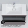 Тумба под раковину AM.PM Inspire V2.0 100 M50AFHX1003EGM подвесная Серая матовая МДФ / ЛДСП