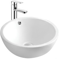Раковина-чаша Aquatek 44 AQ5354-00 Белая фарфор накладная