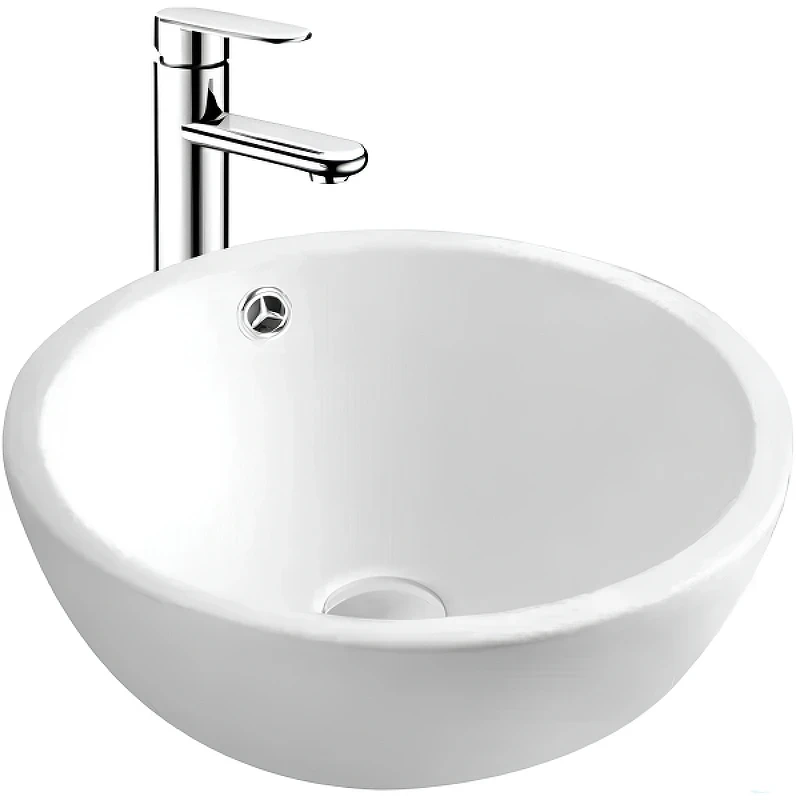Раковина-чаша Aquatek 44 AQ5354-00 Белая фарфор накладная