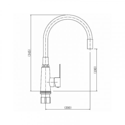 Смеситель для кухни Fashun A54301-15 цвет Сатин Бежевый