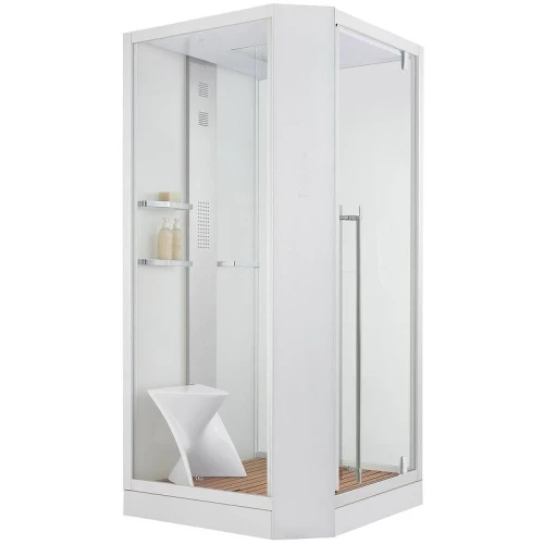 Душевая кабина Orans SR-89101RS White LH 100x100 R 89101RSLH с паром и гидромассажем