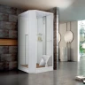 Душевая кабина Orans SR-89101RS White LH 100x100 R 89101RSLH с паром и гидромассажем