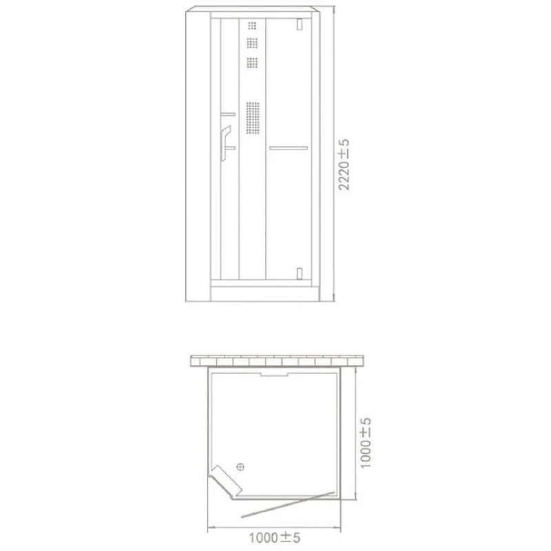 Душевая кабина Orans SR-89101RS White LH 100x100 R 89101RSLH с паром и гидромассажем