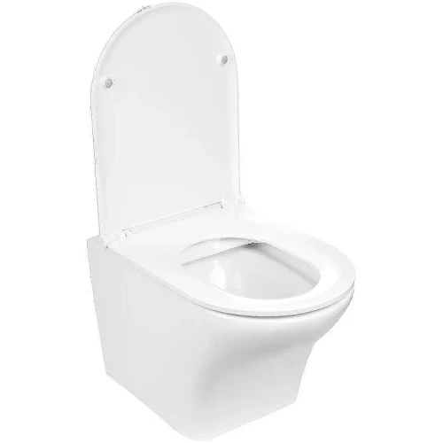 Комплект унитаза с инсталляцией WeltWasser AMBERG 497 ST + ODENBACH 004 GL-WT + AMBERG RD-WT 10000006742 цвет Белый глянцевый с сиденьем Микролифт и клавишей смыва цвет Белый