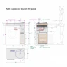 Тумба под раковину Alavann Cosmetic 85 R ALV0702001 цвет Белый