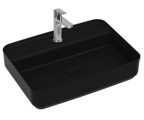 Раковина накладная Isvea Infinity 55 10NF66055-2N цвет Черный матовый
