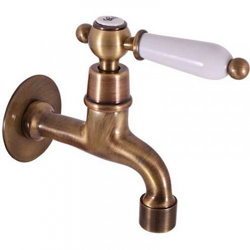 Кран для одного типа воды Rav Slezak Morava retro MK593SM Бронза латунь на стену