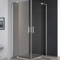 Душевой уголок Cezares Slider 100x100 SLIDER-A-2-90/100-BR-Cr профиль Хром стекло бронзовое