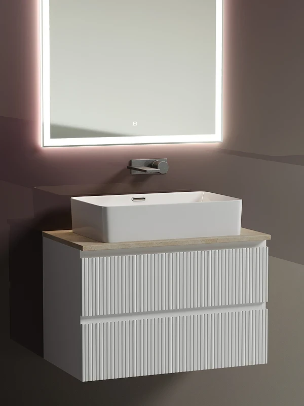 Тумба под раковину Sancos Snob T 80 SNT80W подвесная Bianco МДФ / ЛДСП