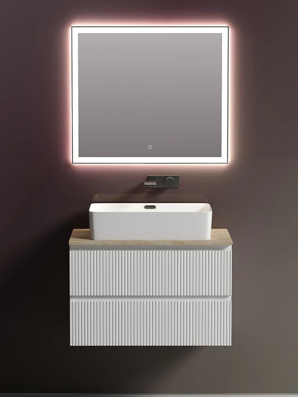 Тумба под раковину Sancos Snob T 80 SNT80W подвесная Bianco МДФ / ЛДСП