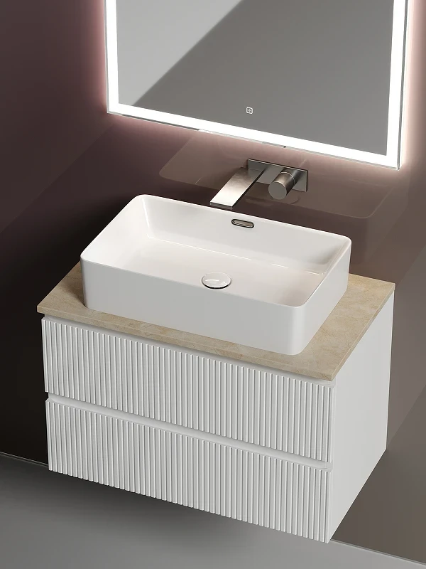 Тумба под раковину Sancos Snob T 80 SNT80W подвесная Bianco МДФ / ЛДСП