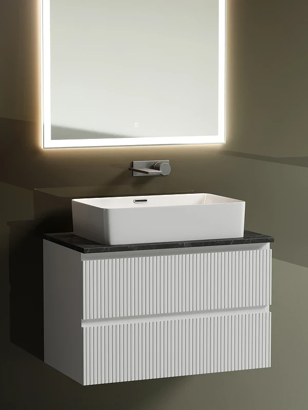 Тумба под раковину Sancos Snob T 80 SNT80W подвесная Bianco МДФ / ЛДСП