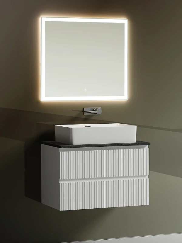 Тумба под раковину Sancos Snob T 80 SNT80W подвесная Bianco МДФ / ЛДСП