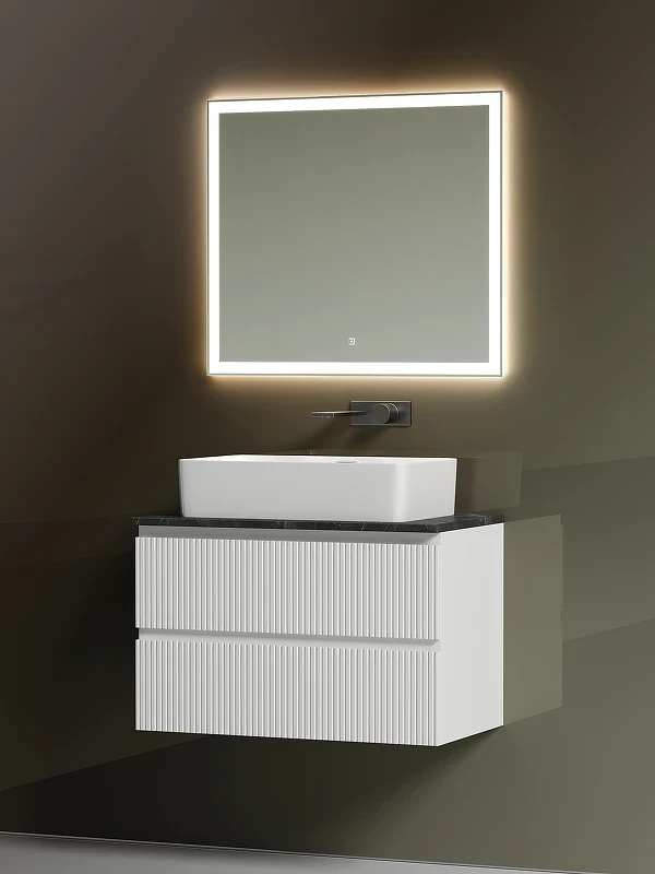 Тумба под раковину Sancos Snob T 80 SNT80W подвесная Bianco МДФ / ЛДСП