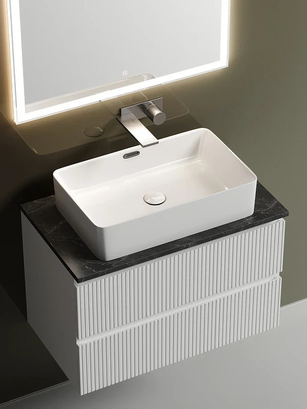 Тумба под раковину Sancos Snob T 80 SNT80W подвесная Bianco МДФ / ЛДСП