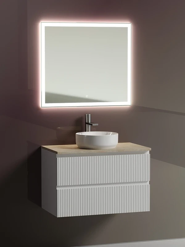 Тумба под раковину Sancos Snob T 80 SNT80W подвесная Bianco МДФ / ЛДСП