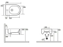 Биде Kerasan Flo 312501*1 подвесное Белое