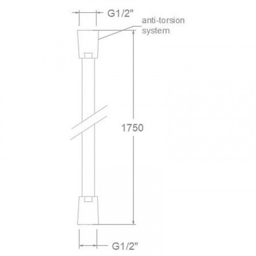 Душевой шланг Ramonsoler Accesorios 2475COC Золото брашированное