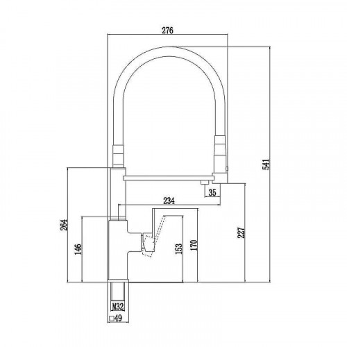 Смеситель для кухни Savol S-L1808C-02 цвет Бронза Белый