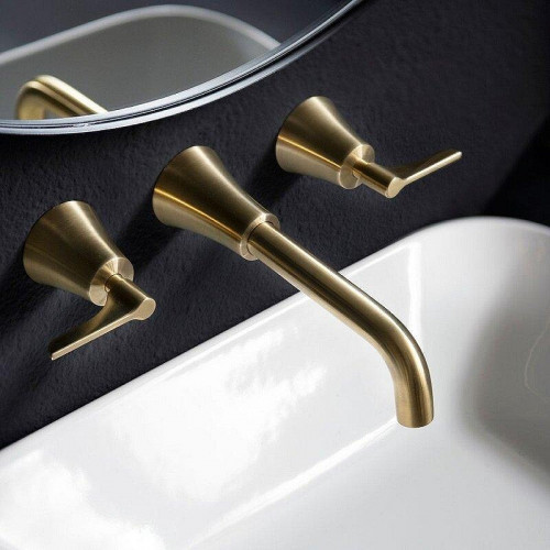 Смеситель для раковины Ramonsoler Adagio 912001MLOC Золото брашированное