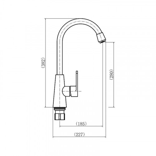 Смеситель для кухни Plstart PL4001 цвет Хром