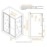 Душевой уголок RGW Classic 150x80 060913358-31 профиль цвет Хром стекло тонированное