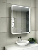 Зеркальный шкаф Relisan Angelica 600х800 Гл000024694 с подсветкой Белый