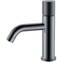 Смеситель для раковины Boheme Stick 121-SGM.2 Оружейная сталь глянцевая латунь