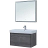Зеркало Aquanet Nova Lite 90 242263 с подсветкой Дуб рошелье МДФ / ЛДСП, стекло