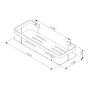 Полка корзина AM.PM Sense L A7453222 Черная матовая