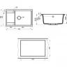 Кухонная мойка Point Велета 78 PN3002W Белая