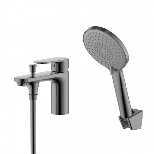 Смеситель на борт ванны Aquatek Ника AQ1844BGM цвет Оружейная сталь