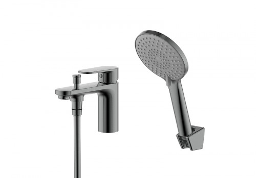 Смеситель на борт ванны Aquatek Ника AQ1844BGM цвет Оружейная сталь