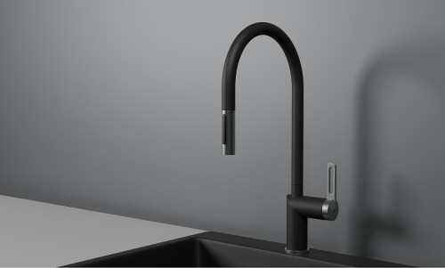 Смеситель для кухни Granula 8172 цвет Шварц