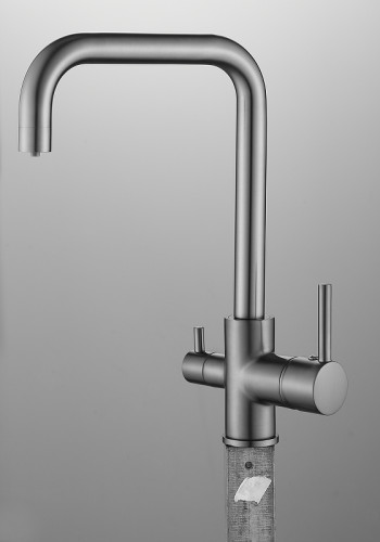 Смеситель для кухни Belz B802 B76802-3 Вороненая сталь латунь