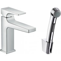 Смеситель для раковины Hansgrohe Metropol 32522000 с гигиеническим душем Хром латунь