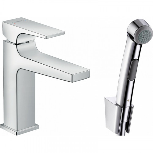 Смеситель для раковины Hansgrohe Metropol 32522000 с гигиеническим душем Хром латунь