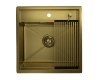 Кухонная мойка Granula Kitchen Space 50 5051 цвет Золото сатин