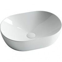 Раковина-чаша Ceramicanova Element 48 CN5010 Белая фарфор накладная