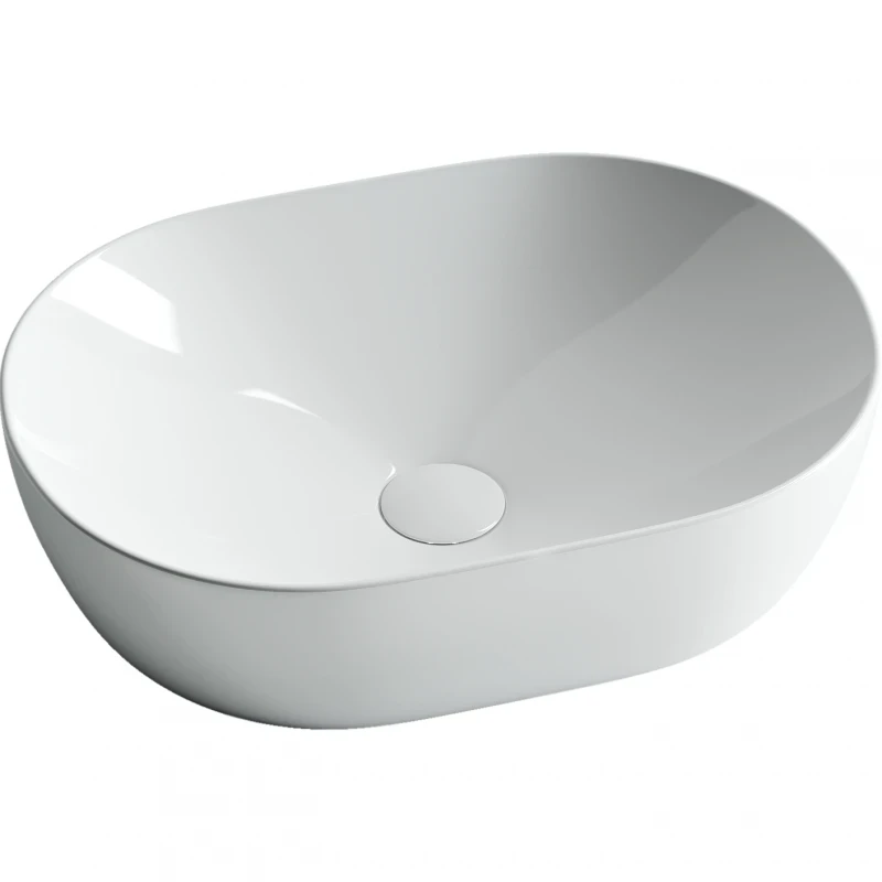 Раковина-чаша Ceramicanova Element 48 CN5010 Белая фарфор накладная