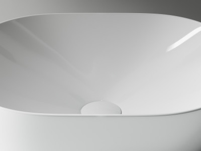 Раковина-чаша Ceramicanova Element 48 CN5010 Белая фарфор накладная