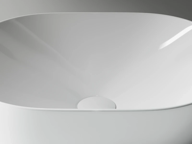 Раковина-чаша Ceramicanova Element 48 CN5010 Белая фарфор накладная