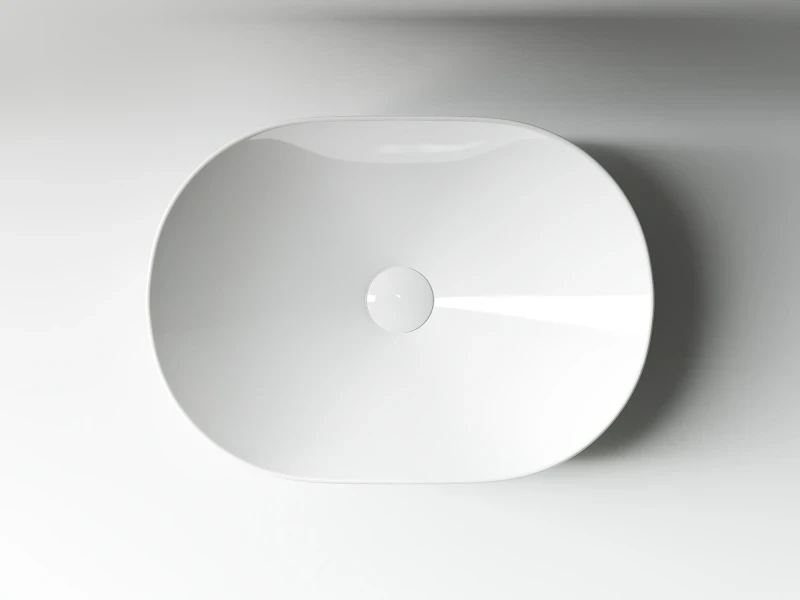 Раковина-чаша Ceramicanova Element 48 CN5010 Белая фарфор накладная