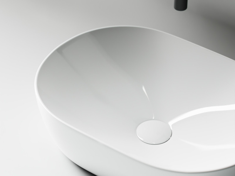 Раковина-чаша Ceramicanova Element 48 CN5010 Белая фарфор накладная