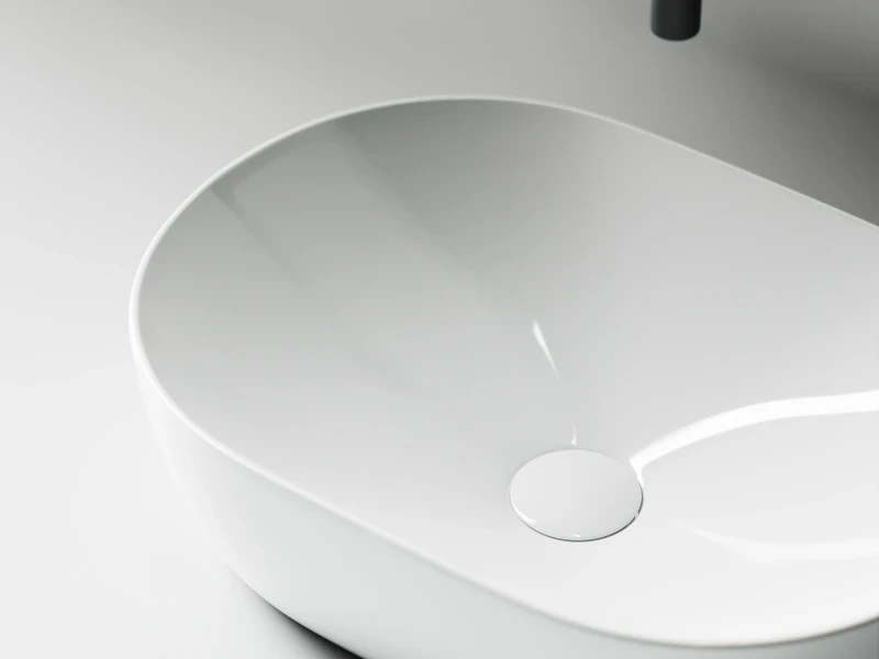 Раковина-чаша Ceramicanova Element 48 CN5010 Белая фарфор накладная