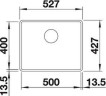 Кухонная мойка Blanco Subline 500-F 523535 Белая