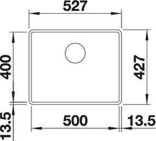 Кухонная мойка Blanco Subline 500-F 523535 Белая